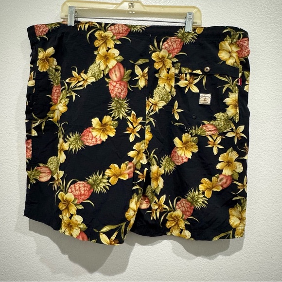 Vintage Tommy Bahama Mens Floral Swim Trunks Size XL Nylon Board Shorts Mesh - Picture 4 of 9